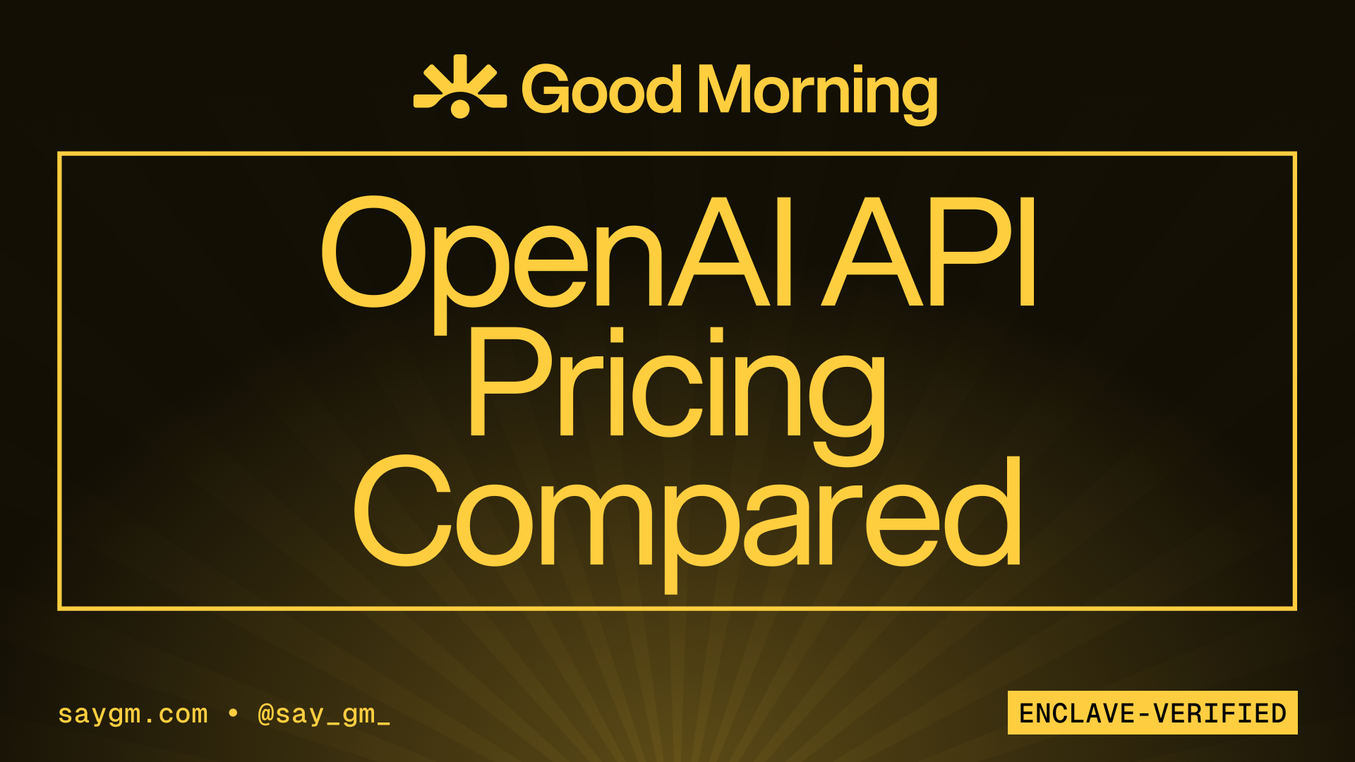 OpenAI Pricing Compared