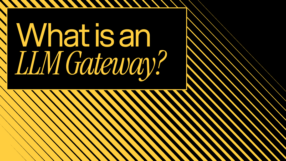 Header image for an article explaining what an LLM gateway is and a detailed example of one called SayGm.